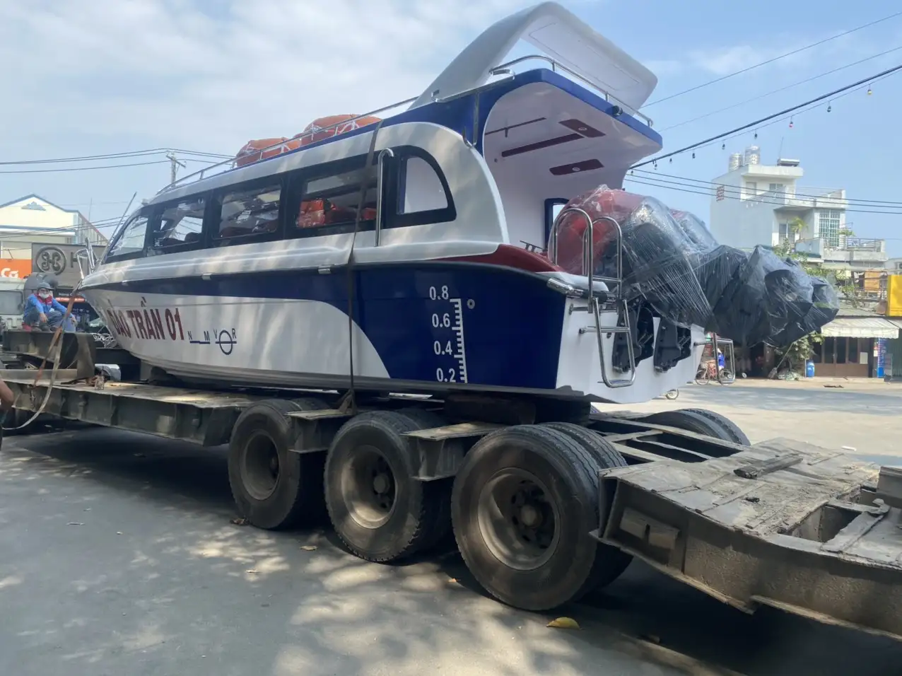 Đưa Tàu cao tốc đi bàn giao cho Khách hàng.